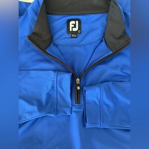 FootJoy Blue Quarter-Zip Pullover